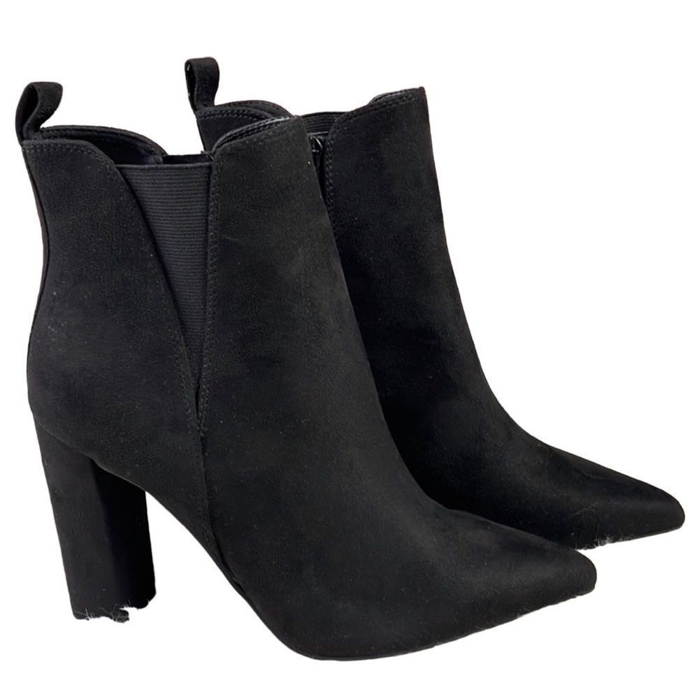 Forever 21 Ladies Black Pointed High Heel Ankle Boots
